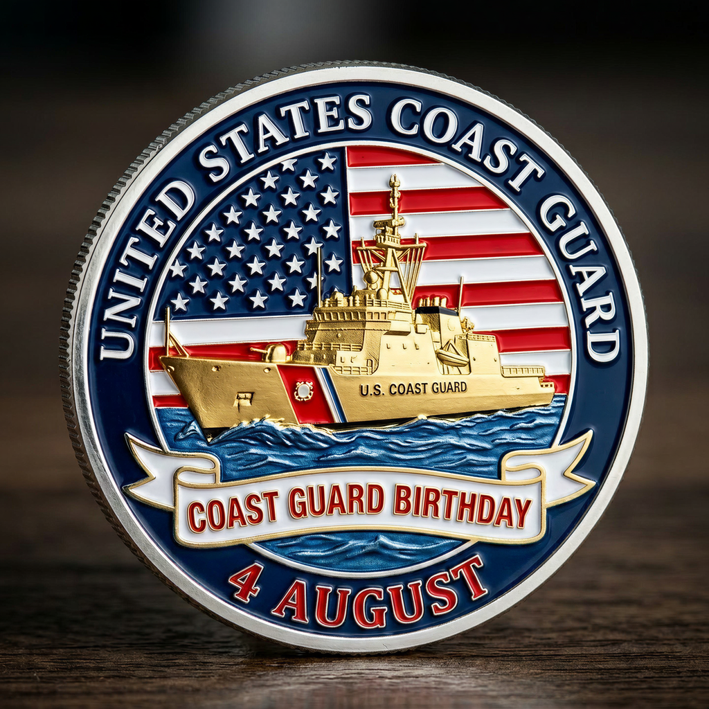 🔥Last Day 50% OFF 🔥Exclusive U.S. Coast Guard Birthday Commemorative Coin - "Semper Paratus" Edition ⚓🇺🇸