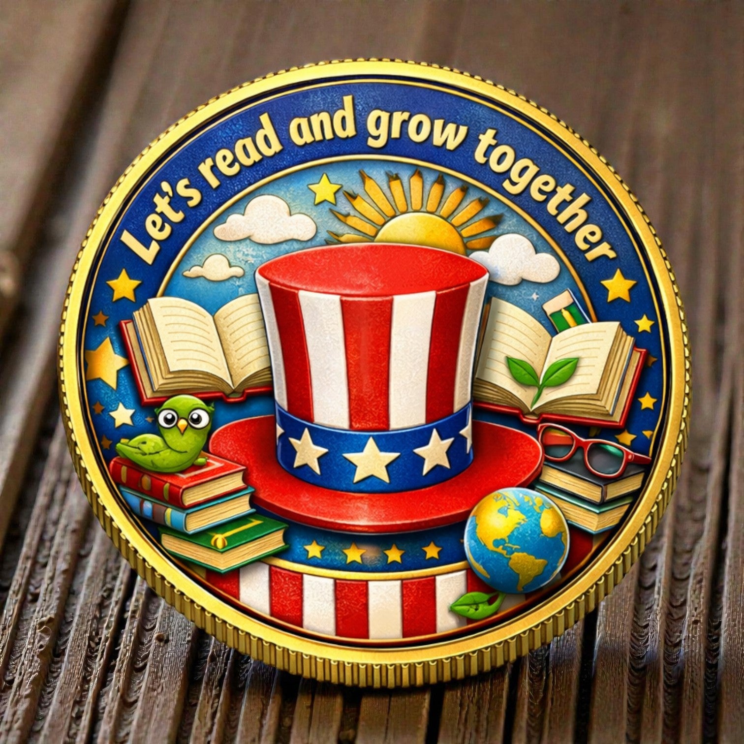 🔥Limited Edition🔥Read Across America Day Commemorative Coin