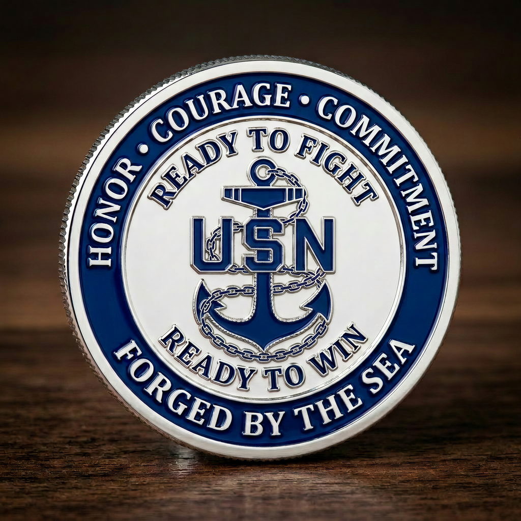 🔥Last Day 50% OFF 🔥Exclusive U.S. Navy Birthday Commemorative Coin - Honor, Courage, Commitment ⚓🇺🇸