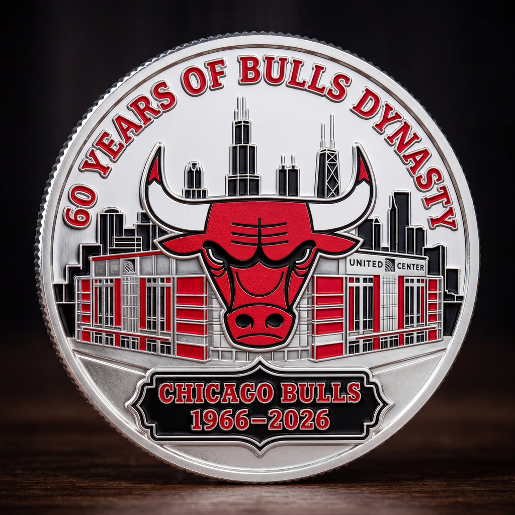 🔥Last Day 50% OFF 🔥Limited Edition Chicago Bulls 60th Anniversary Commemorative Coin