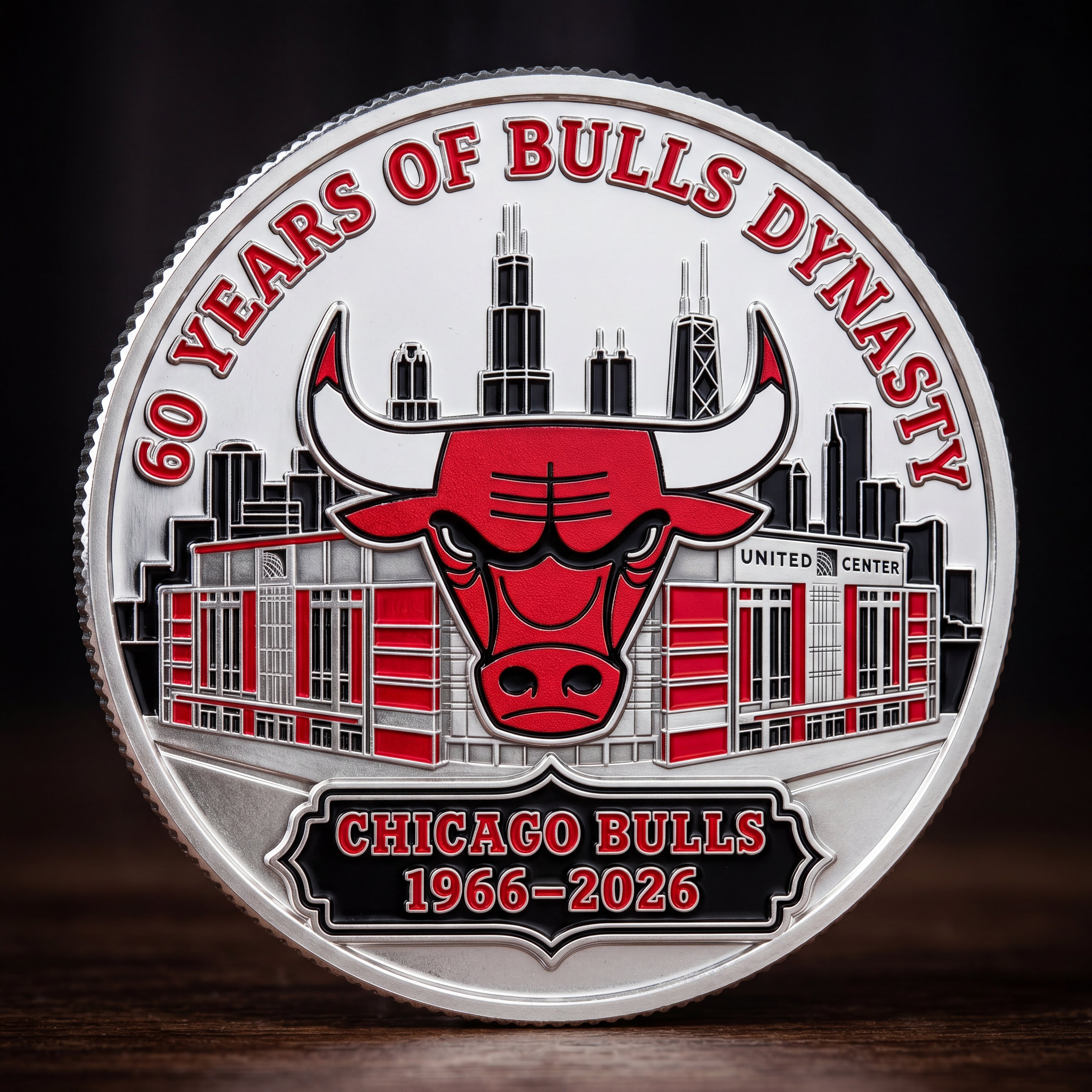 🔥Last Day 50% OFF 🔥Limited Edition Chicago Bulls 60th Anniversary Commemorative Coin