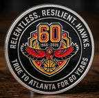 🔥Last Day 50% OFF 🔥Atlanta Hawks 60th Anniversary Limited Edition Enamel Commemorative Coin | 1966-2026 🦅🏀
