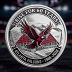 🔥Last Day 50% OFF 🔥Rise for 60 Years: Exclusive Atlanta Falcons 60th Anniversary Commemorative Coin 🦅🔴⚫