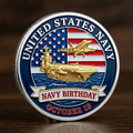 🔥Last Day 50% OFF 🔥Exclusive U.S. Navy Birthday Commemorative Coin - Honor, Courage, Commitment ⚓🇺🇸