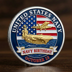 🔥Last Day 50% OFF 🔥Exclusive U.S. Navy Birthday Commemorative Coin - Honor, Courage, Commitment ⚓🇺🇸