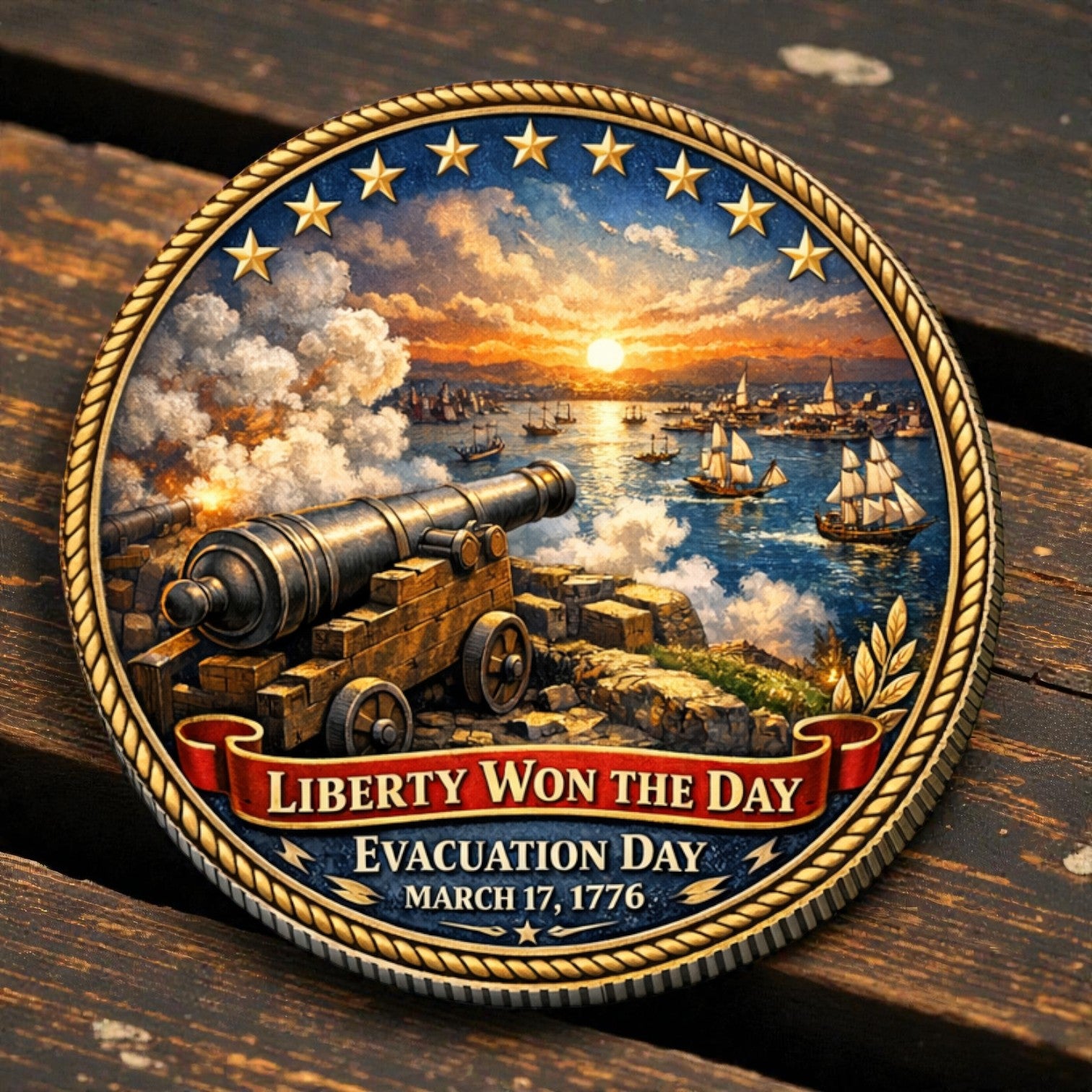 🔥Limited Edition🔥Evacuation Day 1776 Commemorative Coin