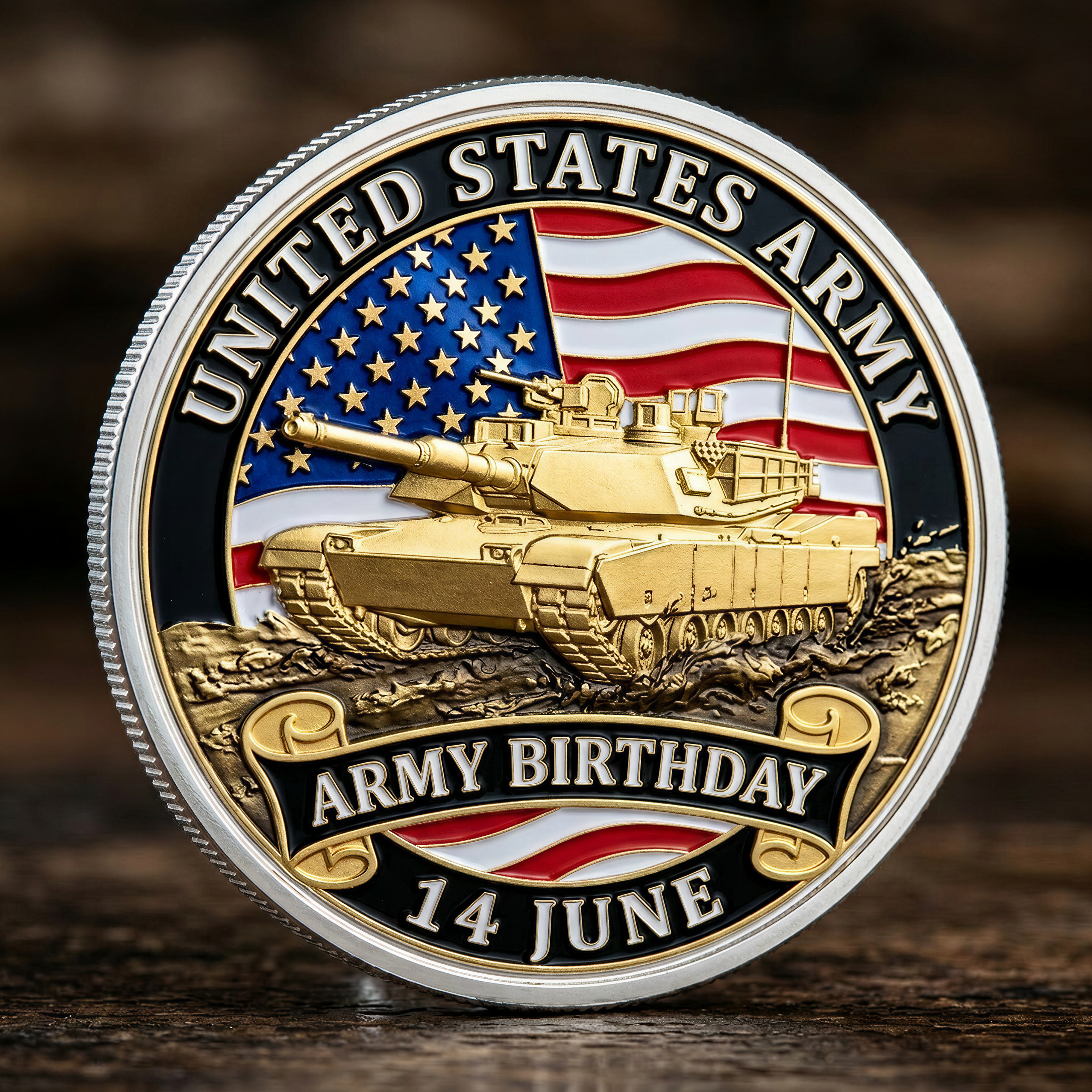 🔥Last Day 50% OFF 🔥Official U.S. Army Birthday Challenge Coin - June 14th Limited Edition 🇺🇸🎖️