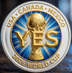 🔥Last Day 50% OFF 🔥Official 2026 World Cup Commemorative Decision Coin | YES/NO Flip Coin ⚽🏆