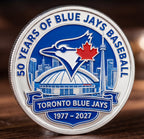 🔥Last Day 50% OFF 🔥Toronto Blue Jays 50th Anniversary Commemorative Coin | 1977-2027 Fan Exclusive ⚾🇨🇦