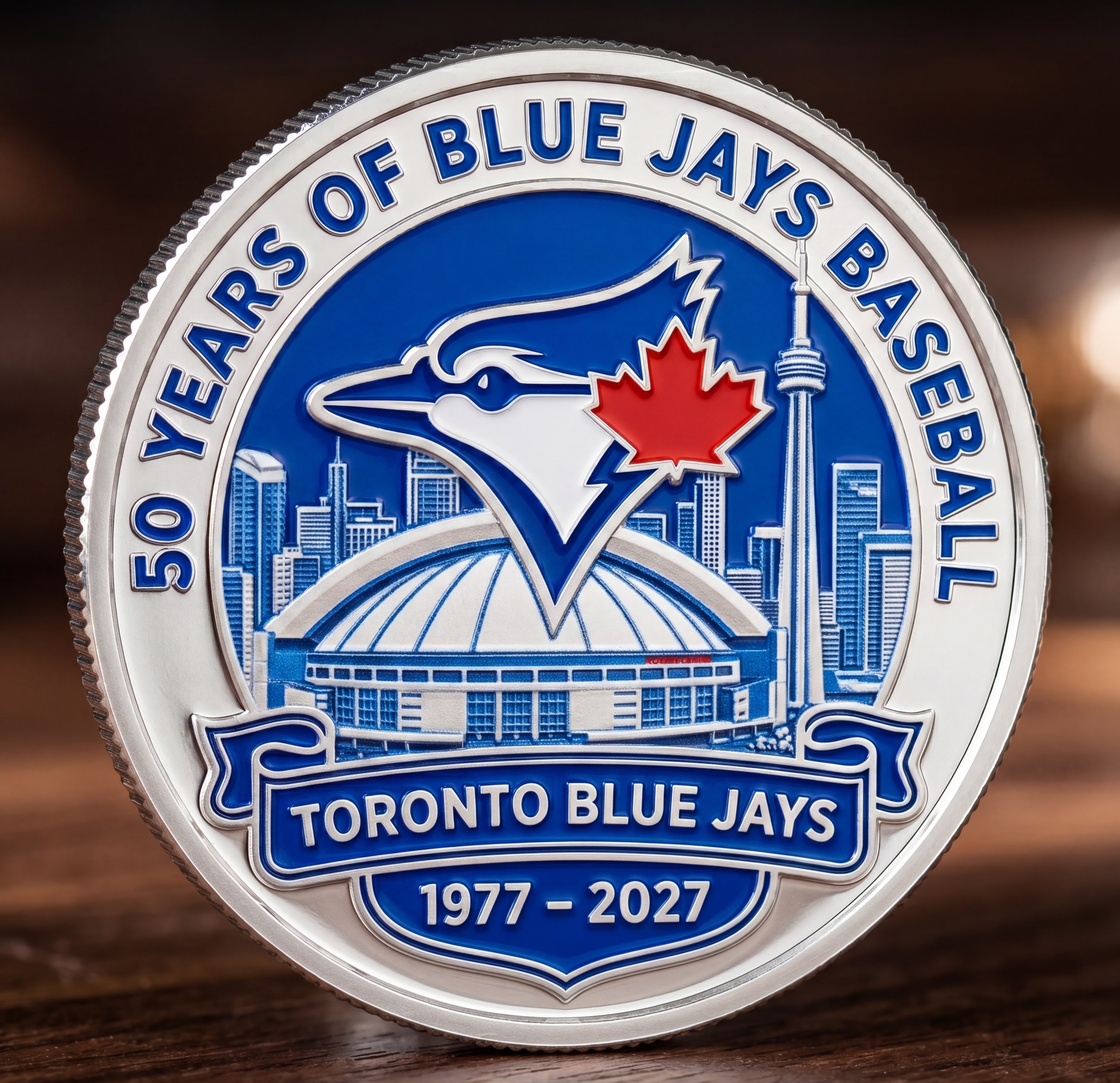 🔥Last Day 50% OFF 🔥Toronto Blue Jays 50th Anniversary Commemorative Coin | 1977-2027 Fan Exclusive ⚾🇨🇦