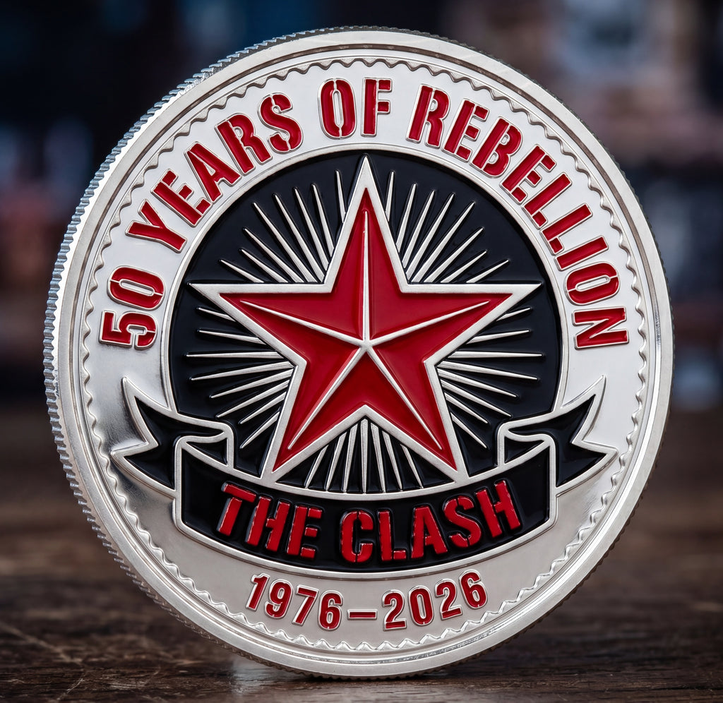🔥Last Day 50% OFF 🔥The Clash 50th Anniversary Limited Edition Commemorative Coin | 1976-2026 Punk Legacy 🎸
