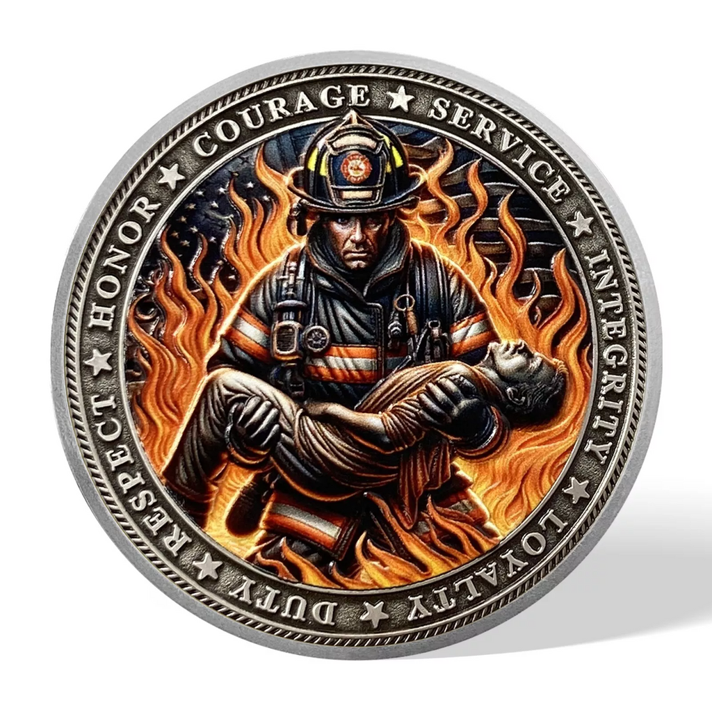 Firefighter Rescue Challenge Coin
